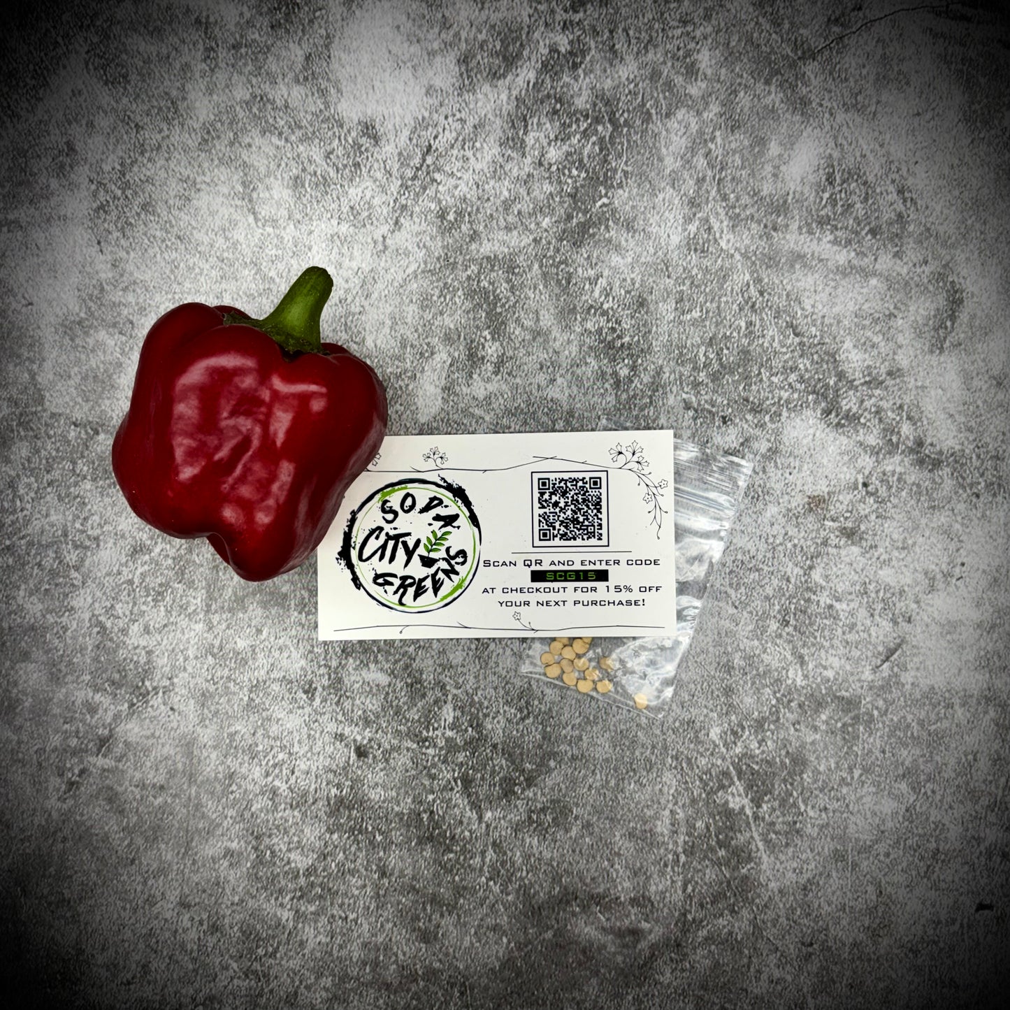 Blood Bell Pepper Seed- Sinister Pepper Series