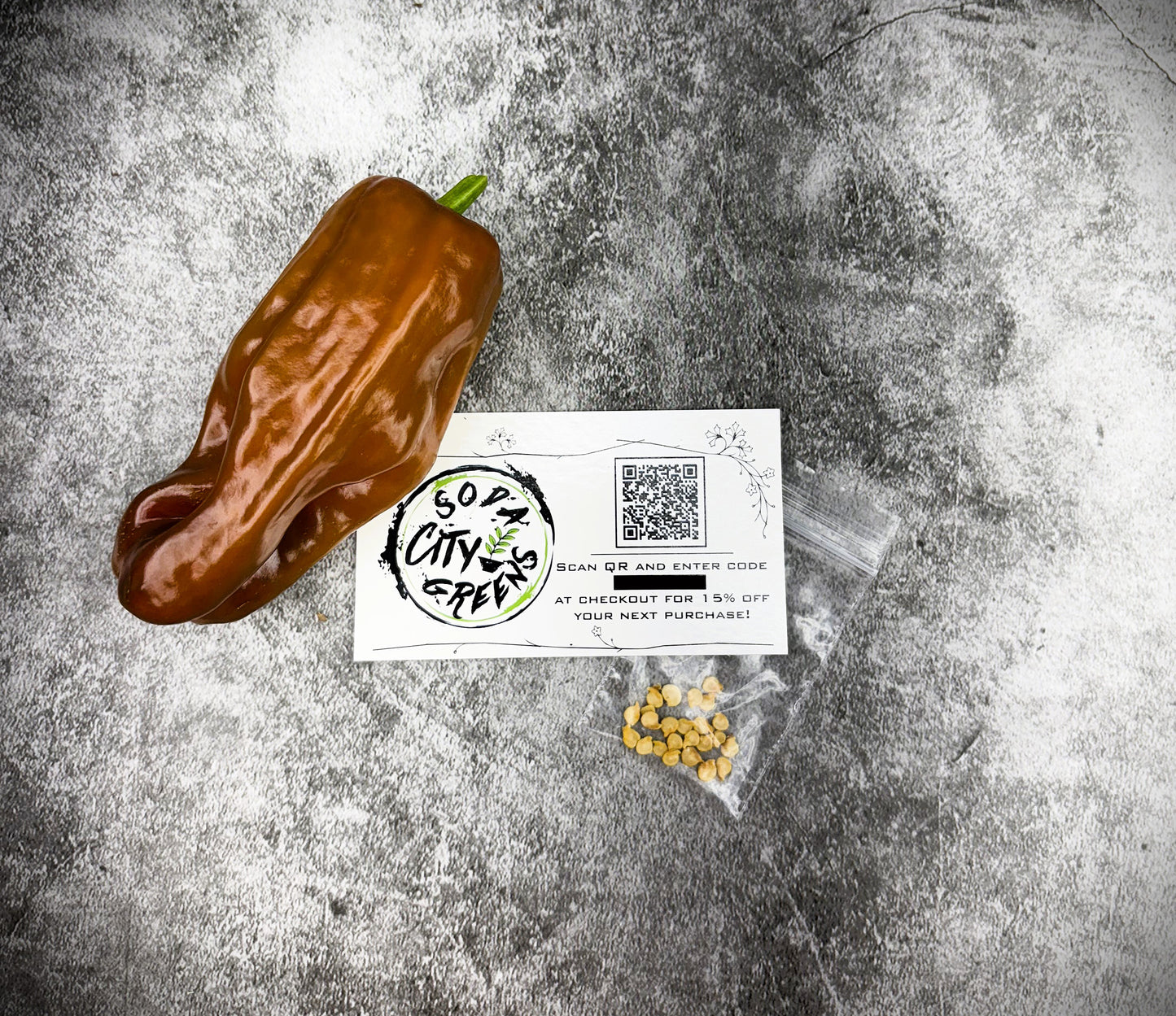 Chocolate Cherry Candy Cane Variegated Pepper Seeds