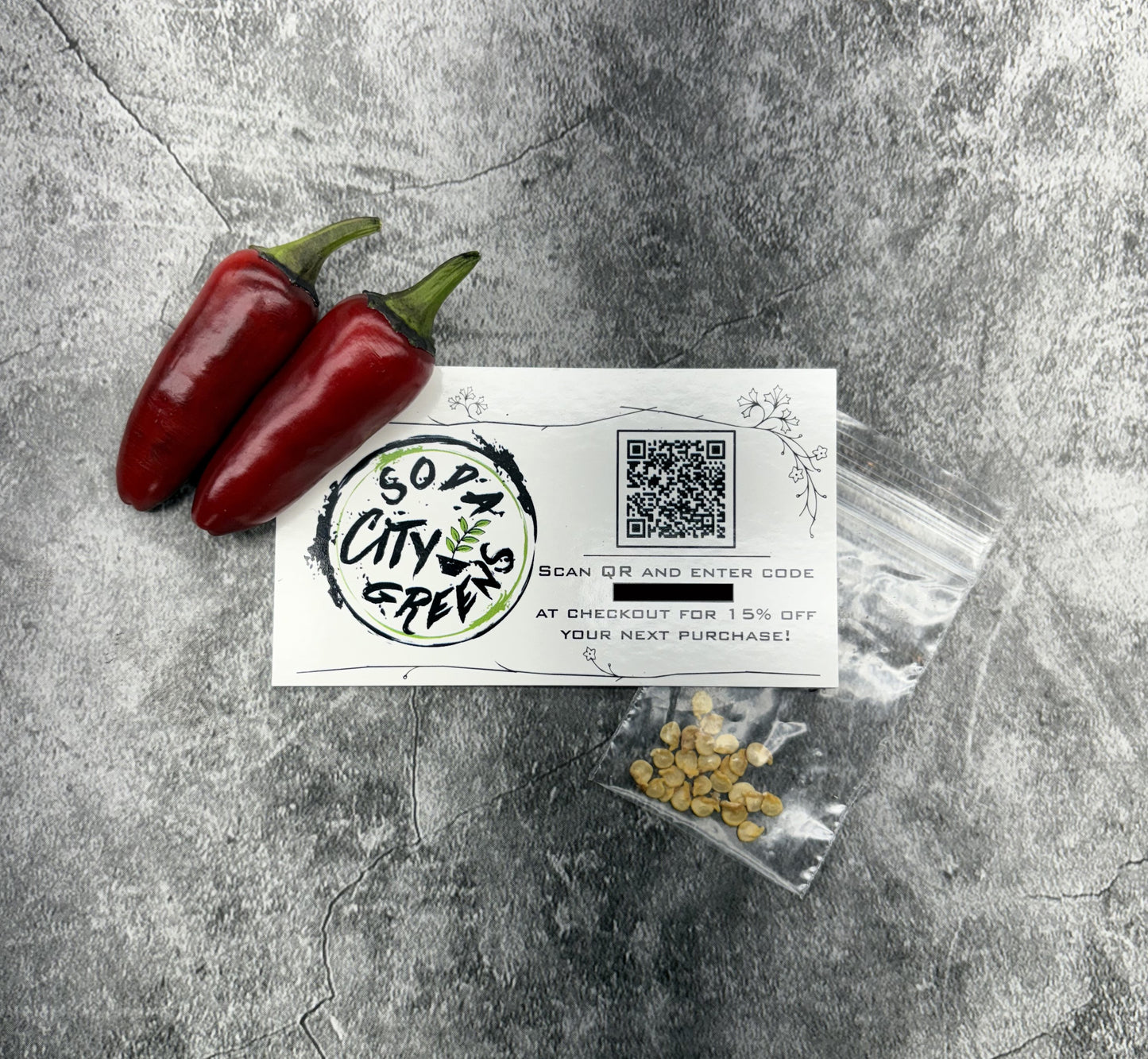Count Dracula x Orange Fish Variegated Pepper Seeds