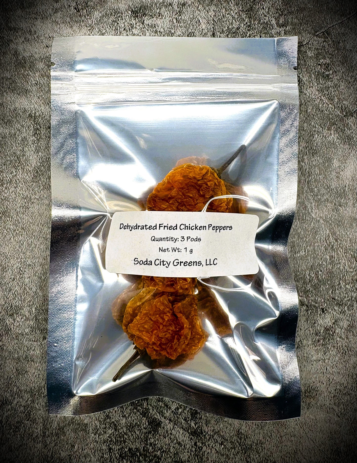 Dehydrated Fried Chicken Pepper Pods