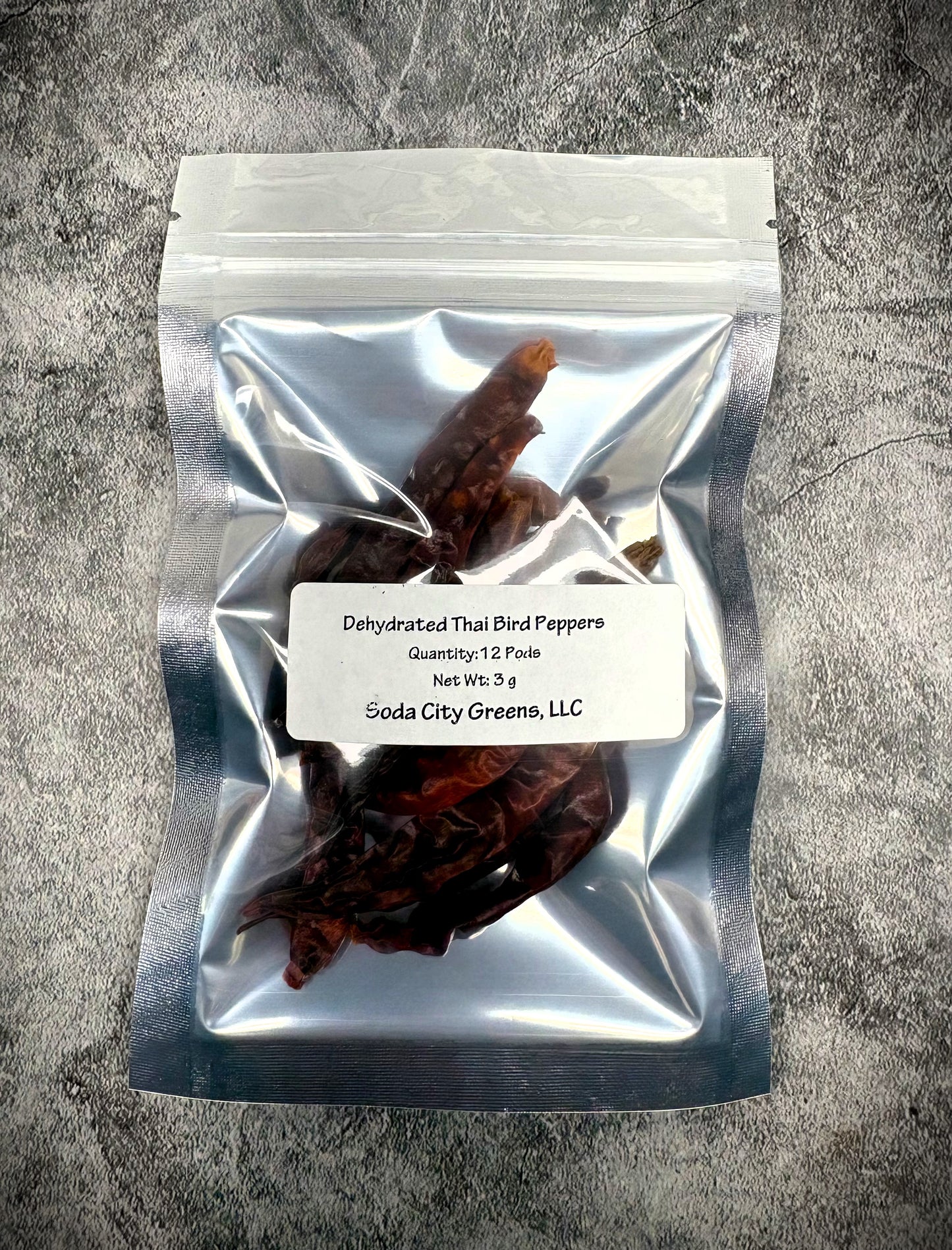 Dehydrated Thai Bird Pepper Pods