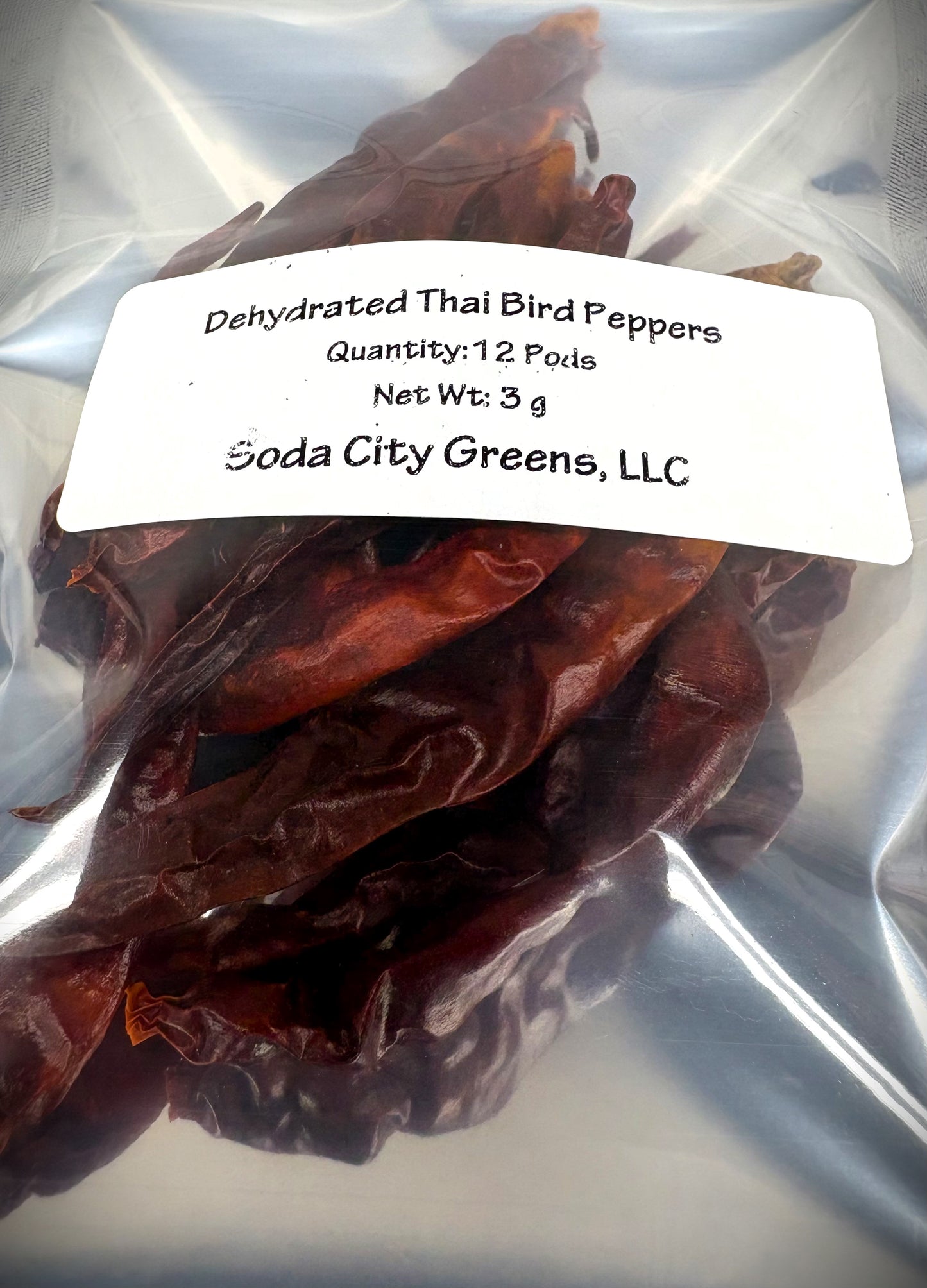 Dehydrated Thai Bird Pepper Pods