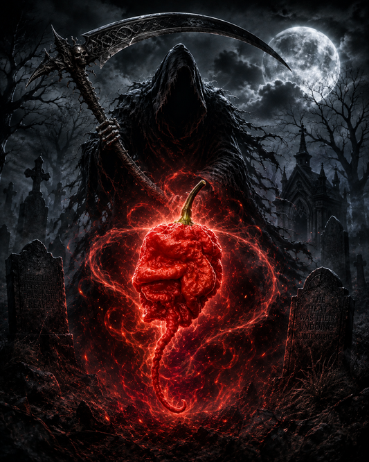 Red Carolina Reaper Pepper Seeds- Sinister Pepper Series