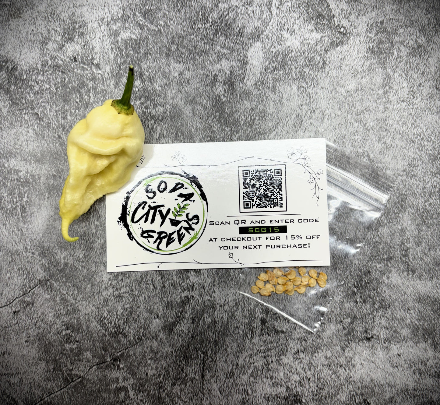 White Ghost Scorpion XL Pepper Seeds
