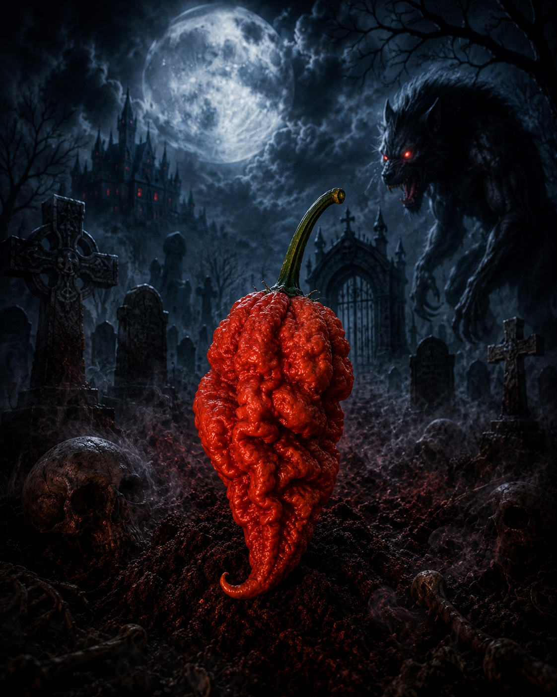 Red Tiberius Mauler Pepper Seeds- Sinister Pepper Series
