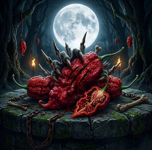 Red Tiberius Mauler Pepper Seeds- Sinister Pepper Series